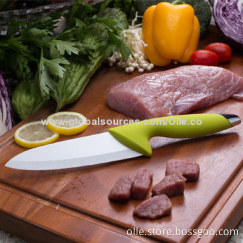 6" -inch Chongqing OLLE Ceramic Knife with Chrome-plated End Handle